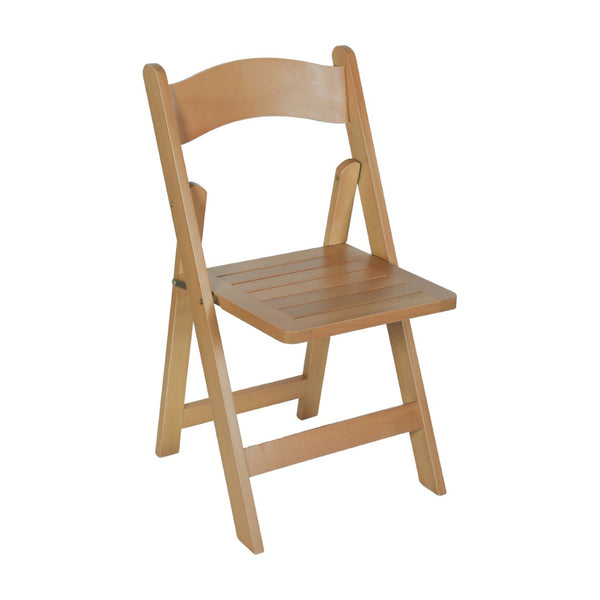 English Elm Holden Solid Beechwood Folding Dining Chair - Classic Charm, Ergonomic Comfort, Easy Storage Solution Oak ZH-8005-3-OAK-GG