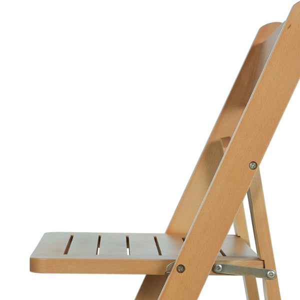 English Elm Holden Solid Beechwood Folding Dining Chair - Classic Charm, Ergonomic Comfort, Easy Storage Solution Oak ZH-8005-3-OAK-GG