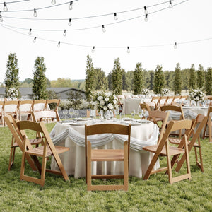 English Elm Holden Solid Beechwood Folding Dining Chair - Classic Charm, Ergonomic Comfort, Easy Storage Solution Oak ZH-8005-3-OAK-GG