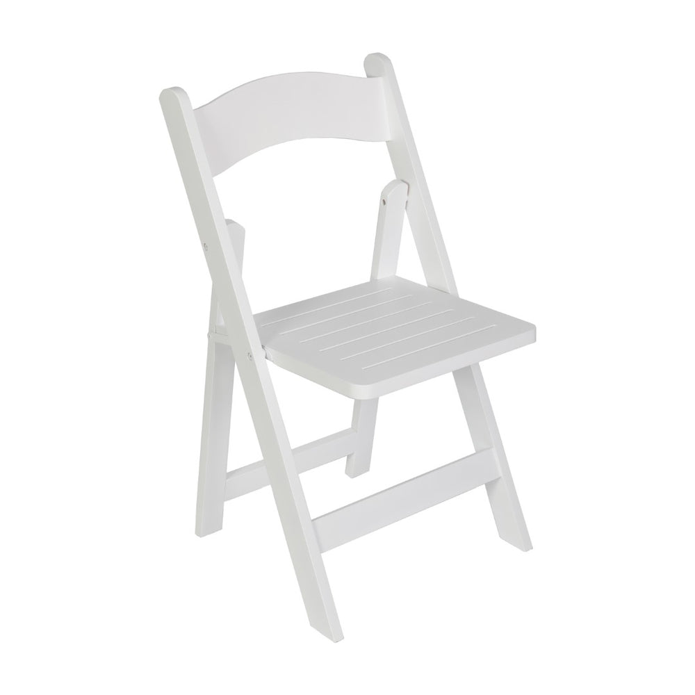 English Elm Holden Solid Beechwood Folding Dining Chair - Classic Charm, Ergonomic Comfort, Easy Storage Solution White ZH-8005-3-WHT-GG
