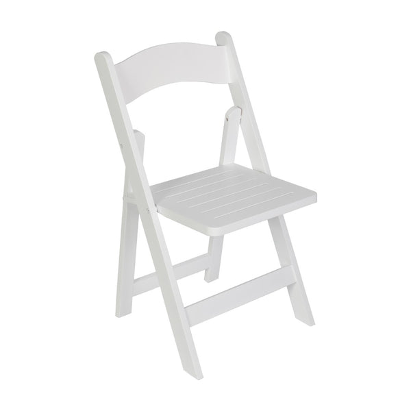 English Elm Holden Solid Beechwood Folding Dining Chair - Classic Charm, Ergonomic Comfort, Easy Storage Solution White ZH-8005-3-WHT-GG