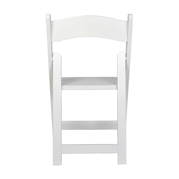 English Elm Holden Solid Beechwood Folding Dining Chair - Classic Charm, Ergonomic Comfort, Easy Storage Solution White ZH-8005-3-WHT-GG