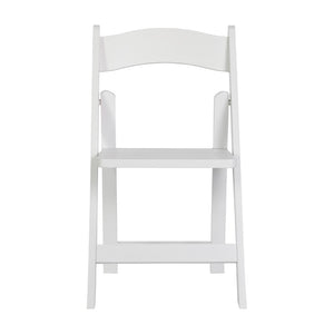 English Elm Holden Solid Beechwood Folding Dining Chair - Classic Charm, Ergonomic Comfort, Easy Storage Solution White ZH-8005-3-WHT-GG