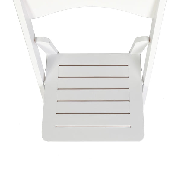 English Elm Holden Solid Beechwood Folding Dining Chair - Classic Charm, Ergonomic Comfort, Easy Storage Solution White ZH-8005-3-WHT-GG