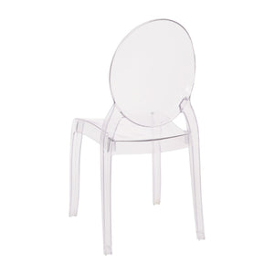English Elm Revna Set of 4 Transparent Crystal Ghost Chairs - Stylish, Durable, and Comfortable for Every Occasion ZH-GHOST-OVR-4-GG