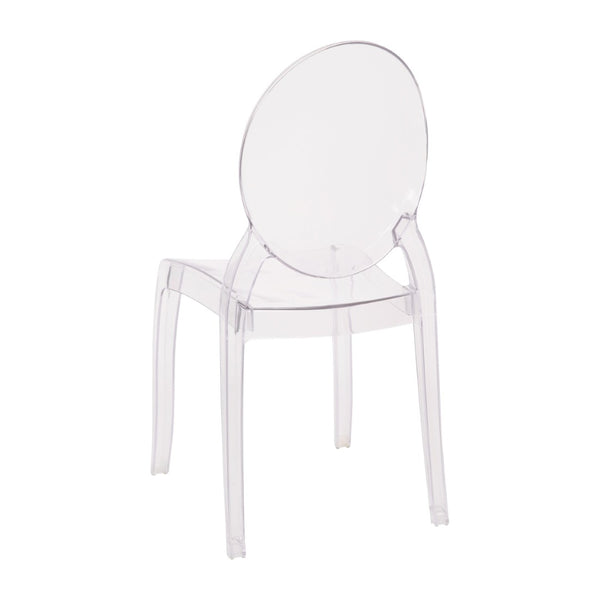 English Elm Revna Set of 4 Transparent Crystal Ghost Chairs - Stylish, Durable, and Comfortable for Every Occasion ZH-GHOST-OVR-4-GG
