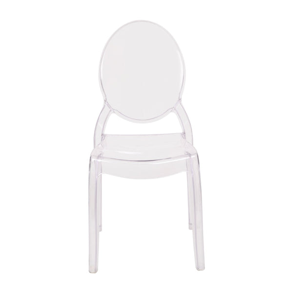 English Elm Revna Set of 4 Transparent Crystal Ghost Chairs - Stylish, Durable, and Comfortable for Every Occasion ZH-GHOST-OVR-4-GG