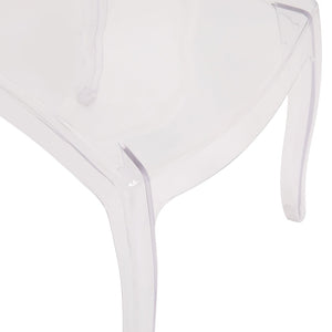 English Elm Revna Set of 4 Transparent Crystal Ghost Chairs - Stylish, Durable, and Comfortable for Every Occasion ZH-GHOST-OVR-4-GG