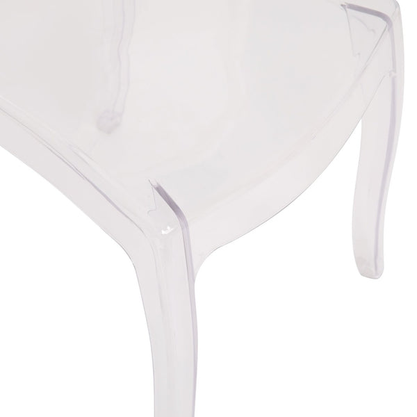 English Elm Revna Set of 4 Transparent Crystal Ghost Chairs - Stylish, Durable, and Comfortable for Every Occasion ZH-GHOST-OVR-4-GG