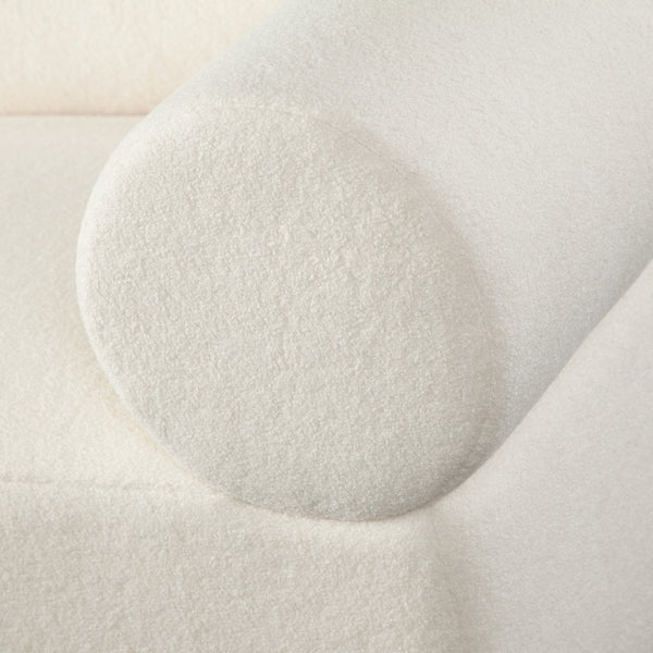 Diamond Sofa Zia Modular Sofa Set In Ivory Sherpa - Chic 3pc Design For Stylish Living Room Arrangements Ivory Fabric Zia2sc1aciv