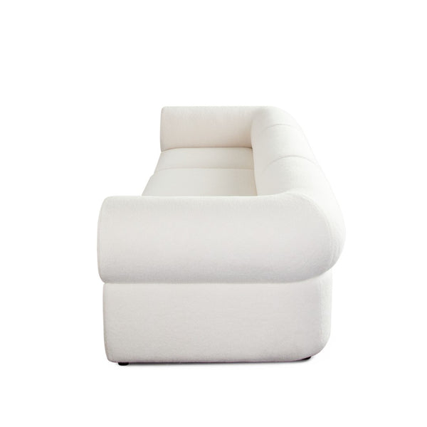 Diamond Sofa Zia Modular Sofa Set In Ivory Sherpa - Chic 3pc Design For Stylish Living Room Arrangements Ivory Fabric Zia2sc1aciv