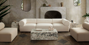 Diamond Sofa Zia Modular Sofa Set In Ivory Sherpa - Chic 3pc Design For Stylish Living Room Arrangements Ivory Fabric Zia2sc1aciv