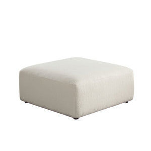 Diamond Sofa Zia Ivory Sherpa Ottoman - Chic Modular Design With Versatile Configurations For Any Space Ivory Fabric Ziaotiv