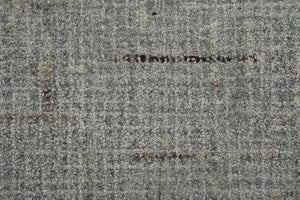 Alora Decor Zion Hand-Tufted 100% Wool Rug With Light Gray Slate Field And Brown Quarried-Square Accents For Style 5' x 7'6" ZIOZIO10100330576