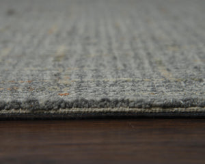 Alora Decor Zion Hand-Tufted 100% Wool Rug With Light Gray Slate Field And Brown Quarried-Square Accents For Style 5' x 7'6" ZIOZIO10100330576