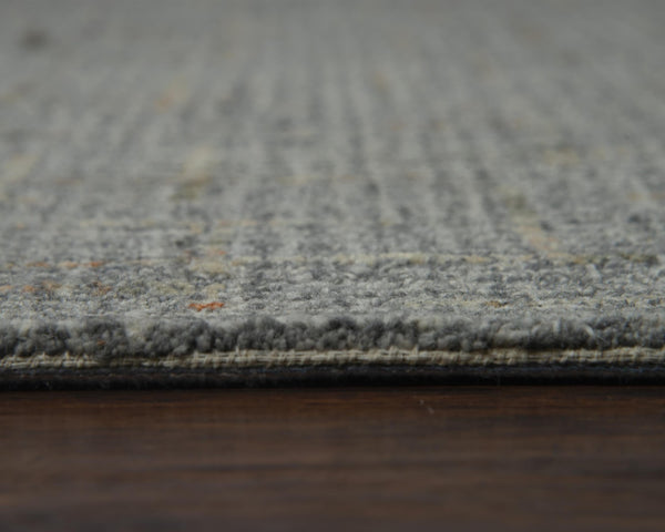 Alora Decor Zion Hand-Tufted 100% Wool Rug With Light Gray Slate Field And Brown Quarried-Square Accents For Style 5' x 7'6" ZIOZIO10100330576