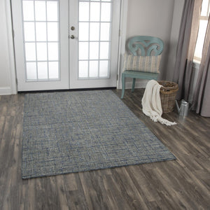 Alora Decor Zion Hand-Tufted Wool Rug With Blue Mosaic Accents — Soft, Durable Casual-Modern Focal Point 5' x 7'6" ZIOZIO10200090576