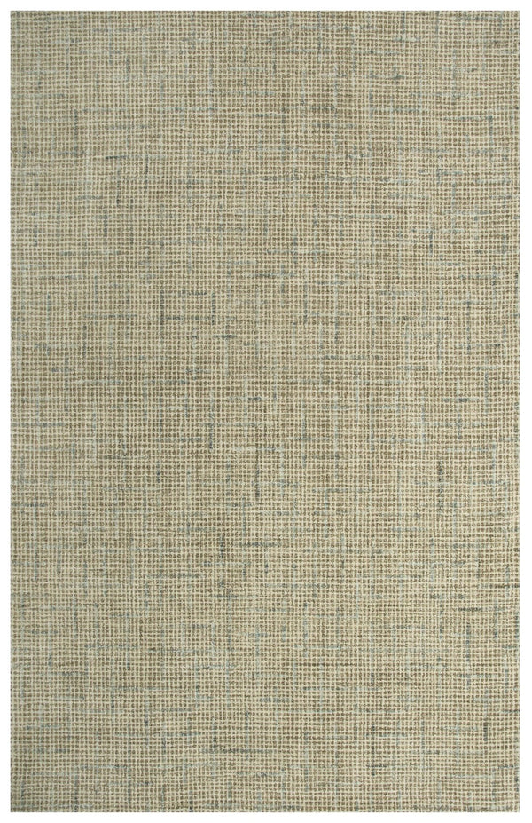 Alora Decor Zion Hand-Tufted 100% Wool Rectangle Rug With Space-Dyed Mosaic In Beige, Ivory & Blue Tones 7'6" x 9'6" ZIOZIO10300047696