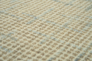 Alora Decor Zion Hand-Tufted 100% Wool Rectangle Rug With Space-Dyed Mosaic In Beige, Ivory & Blue Tones 7'6" x 9'6" ZIOZIO10300047696