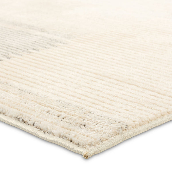 Jaipur Living Ziyad Ares Ziy01 Powerloomed Machinemade 55% Polyester 45% Polypropylene Scandinavian Stripes Indoor Rug Ivory, Gray 55% Polyester 45% Polypropylene Rug160752