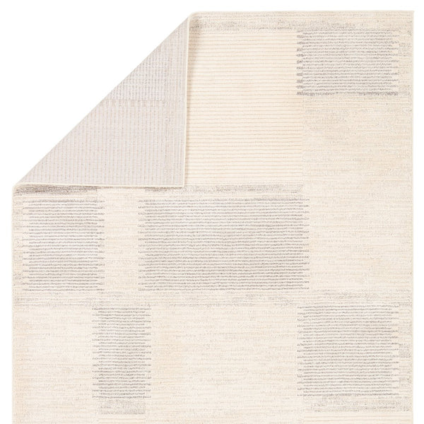 Jaipur Living Ziyad Ares Ziy01 Powerloomed Machinemade 55% Polyester 45% Polypropylene Scandinavian Stripes Indoor Rug Ivory, Gray 55% Polyester 45% Polypropylene Rug160752