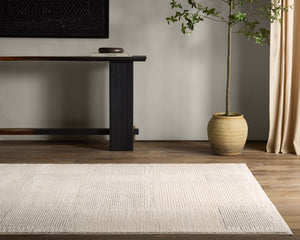 Jaipur Living Ziyad Ares Ziy01 Powerloomed Machinemade 55% Polyester 45% Polypropylene Scandinavian Stripes Indoor Rug Ivory, Gray 55% Polyester 45% Polypropylene Rug160752