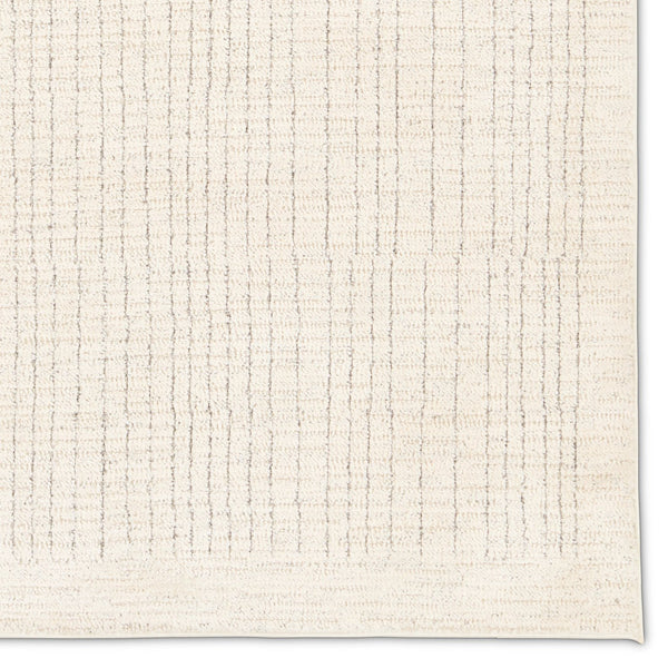 Jaipur Living Ziyad Withe Ziy03 Powerloomed Machinemade 55% Polyester 45% Polypropylene Lines Stripes Indoor Rug Ivory, Gray 55% Polyester 45% Polypropylene Rug160763