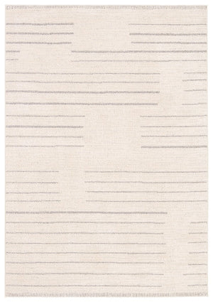 Jaipur Living Ziyad Lumall Ziy04 Powerloomed Machinemade 55% Polyester 45% Polypropylene Lines Stripes Indoor Rug Ivory, Light Gray 55% Polyester 45% Polypropylene Rug160769