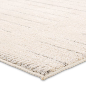 Jaipur Living Ziyad Lumall Ziy04 Powerloomed Machinemade 55% Polyester 45% Polypropylene Lines Stripes Indoor Rug Ivory, Light Gray 55% Polyester 45% Polypropylene Rug160769