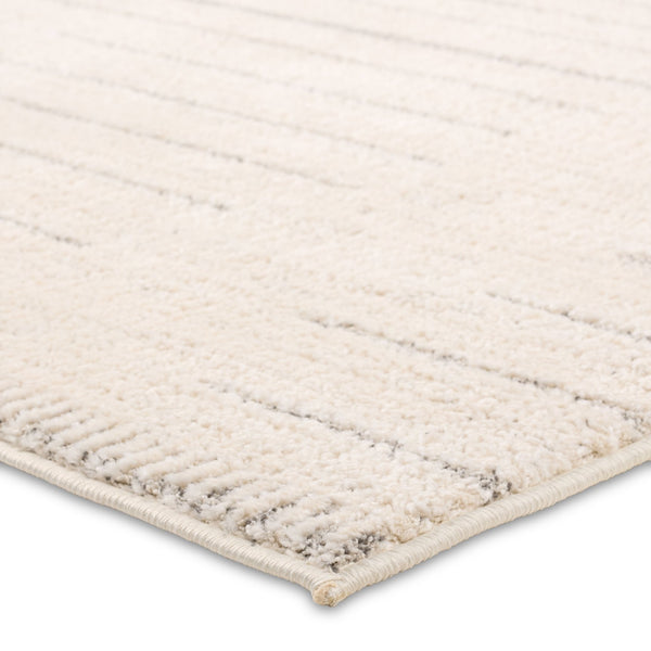 Jaipur Living Ziyad Lumall Ziy04 Powerloomed Machinemade 55% Polyester 45% Polypropylene Lines Stripes Indoor Rug Ivory, Light Gray 55% Polyester 45% Polypropylene Rug160769