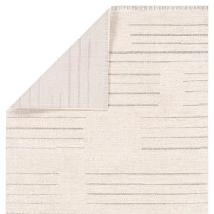 Jaipur Living Ziyad Lumall Ziy04 Powerloomed Machinemade 55% Polyester 45% Polypropylene Lines Stripes Indoor Rug Ivory, Light Gray 55% Polyester 45% Polypropylene Rug160769