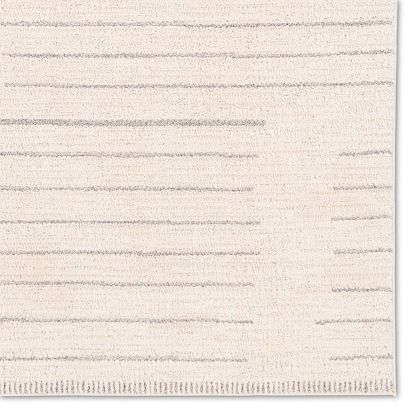 Jaipur Living Ziyad Lumall Ziy04 Powerloomed Machinemade 55% Polyester 45% Polypropylene Lines Stripes Indoor Rug Ivory, Light Gray 55% Polyester 45% Polypropylene Rug160769