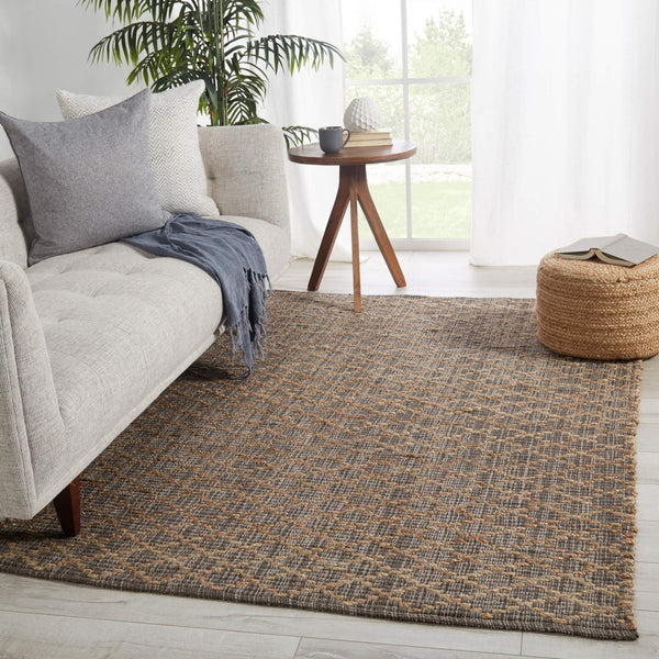 Jaipur Living Jaipur Living Zealand Handwoven Jute Viscose Trellis Rug Neutral Organic Texture 5'X7'6" RUG146668