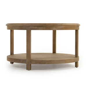 Odo Coffee Table Limed Grey Oak/Clear ZMA022 Zentique