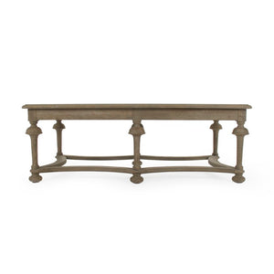 Zentique Clair Solid Oak Coffee Table — Low-Profile Scandinavian Design, Durable Natural Finish, 51.25" W ZMA030