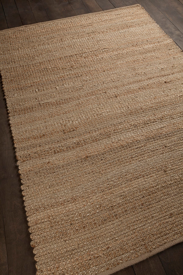 Chandra Rugs Hand-woven Reversible Jute Rug – Eco-friendly, Unique Texture For Stylish Home Décor & Comfort Natural Tan Jute Zol17100-2676