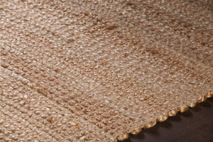 Chandra Rugs Hand-woven Reversible Jute Rug – Eco-friendly, Unique Texture For Stylish Home Décor & Comfort Natural Tan Jute Zol17100-2676