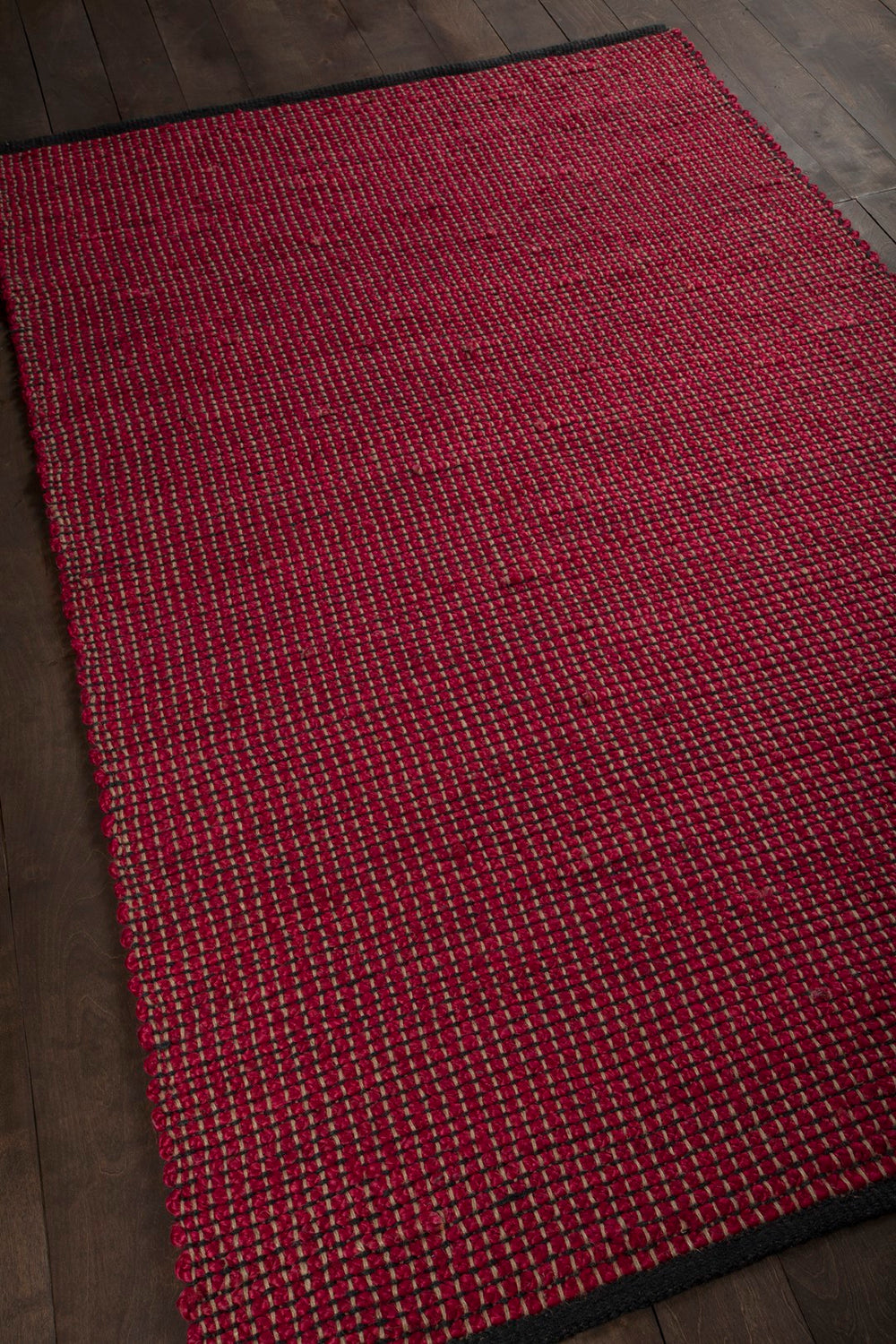 Chandra Rugs Hand-woven Reversible Jute Rug - Eco-friendly, Handmade, Stylish & Durable For Any Home Decor Red,Charcoal Jute Zol17103-2676