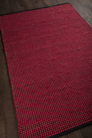 Chandra Rugs Hand-woven Reversible Jute Rug - Eco-friendly, Handmade, Stylish & Durable For Any Home Decor Red,Charcoal Jute Zol17103-2676