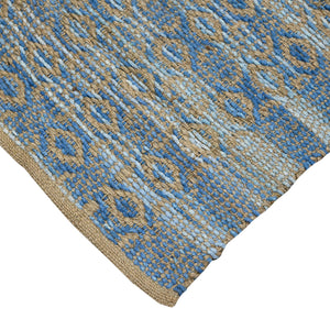 Zola Handwoven Jute Rayon Geometric Area Rug Farmhouse Flat Weave Living Room