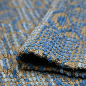 Zola Handwoven Jute Rayon Geometric Area Rug Farmhouse Flat Weave Living Room