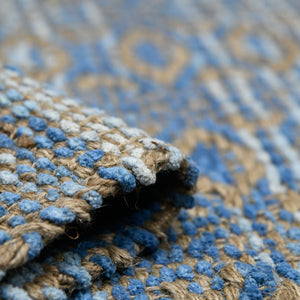 Zola Handwoven Jute Rayon Geometric Area Rug Farmhouse Flat Weave Living Room