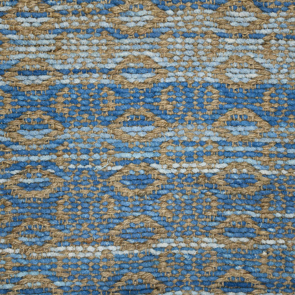 Zola Handwoven Jute Rayon Geometric Area Rug Farmhouse Flat Weave Living Room