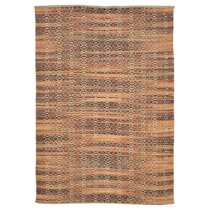 AMER Rugs Zola Handwoven Jute Rayon Flatweave Area Rug with Geometric Pattern for Farmhouse Living Rooms 2' x 3' ZOL40203