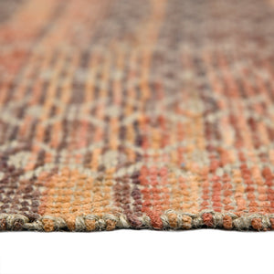 Zola Handwoven Jute Rayon Flatweave Area Rug with Geometric Pattern for Farmhouse Living Rooms