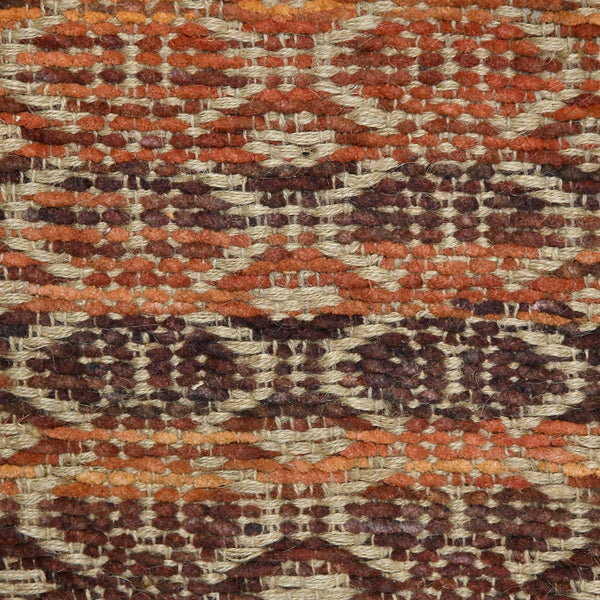 Zola Handwoven Jute Rayon Flatweave Area Rug with Geometric Pattern for Farmhouse Living Rooms