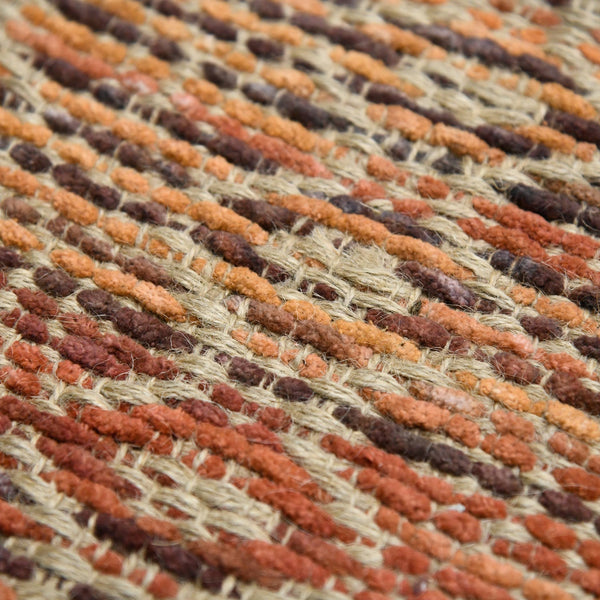 Zola Handwoven Jute Rayon Flatweave Area Rug with Geometric Pattern for Farmhouse Living Rooms