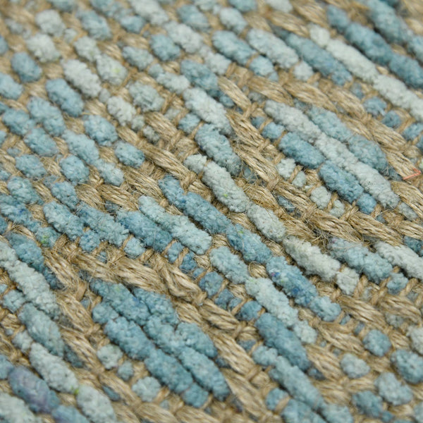 Zola Handwoven Jute Rayon Flatweave Area Rug Parquet Geometric for Coastal Rooms