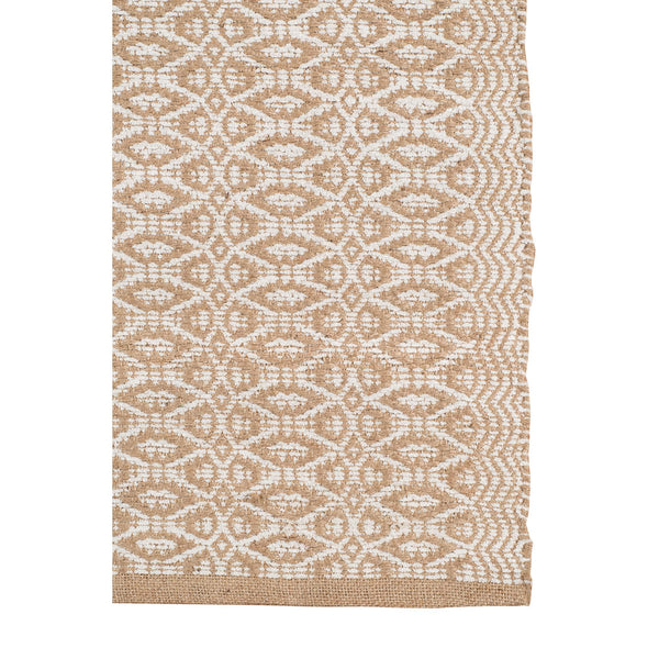 Zola Handcrafted Jute Rayon Flatweave Geometric Rug Artisan Farmhouse Living Room