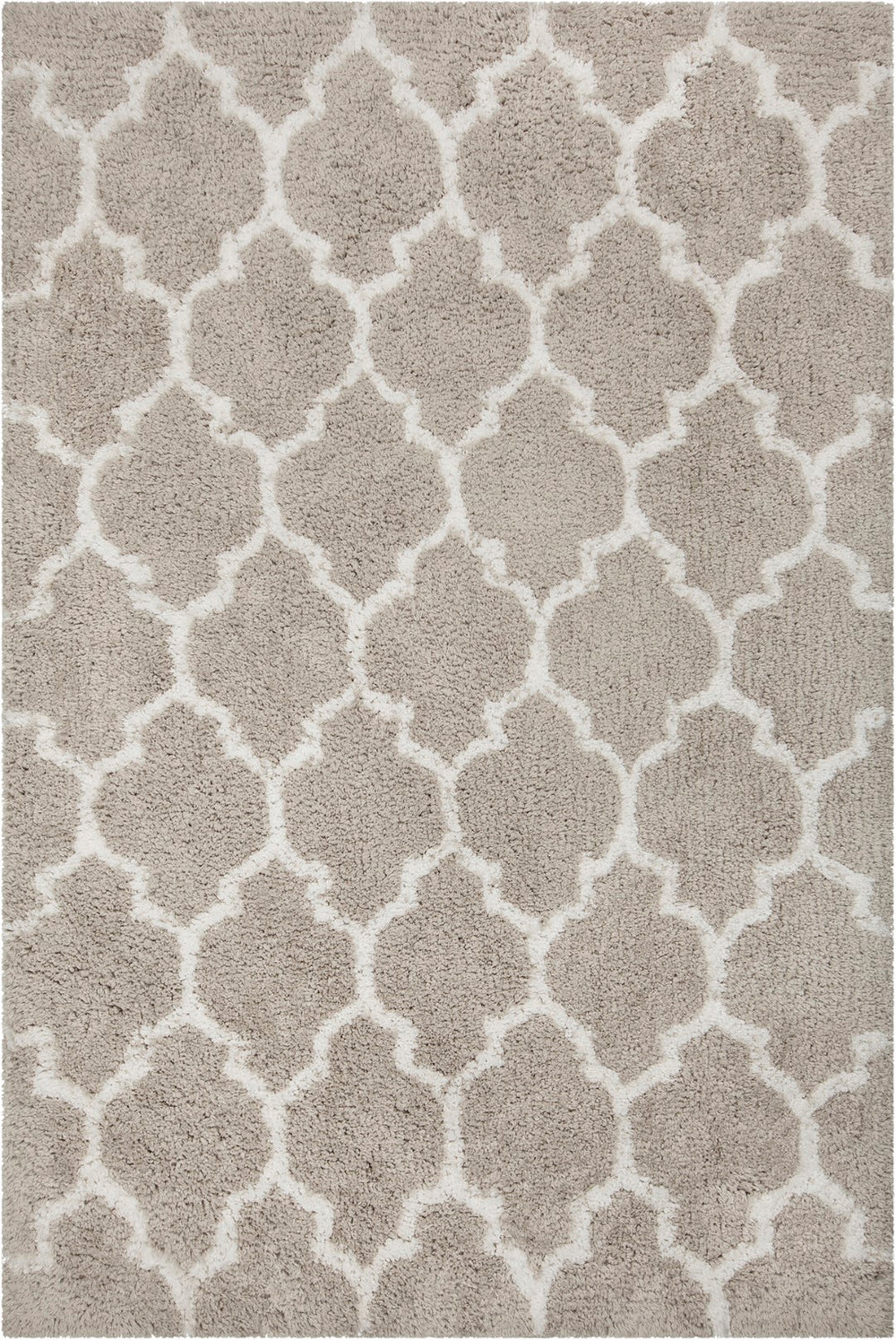 Chandra Rugs Hand-tufted Luxurious Contemporary Shag Rug - Plush, Stylish Design For Cozy Home Interiors Silver,White Polyester Zoy45802-576